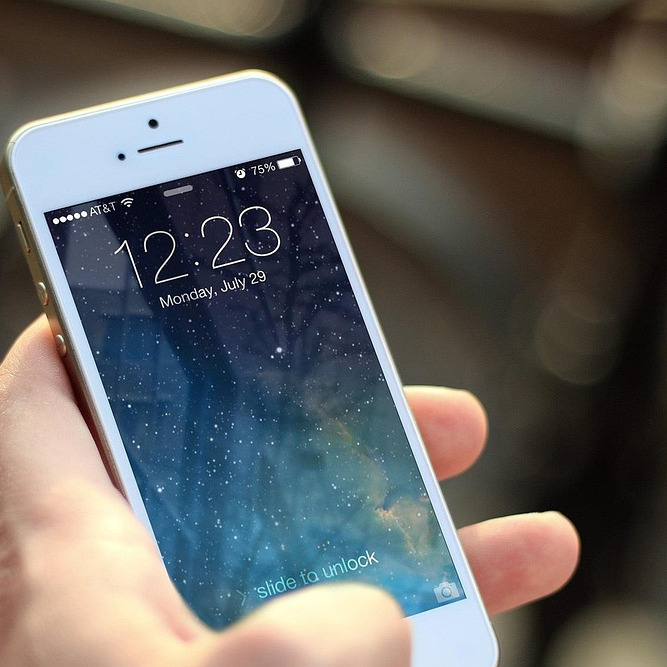 Party invite on smartphone